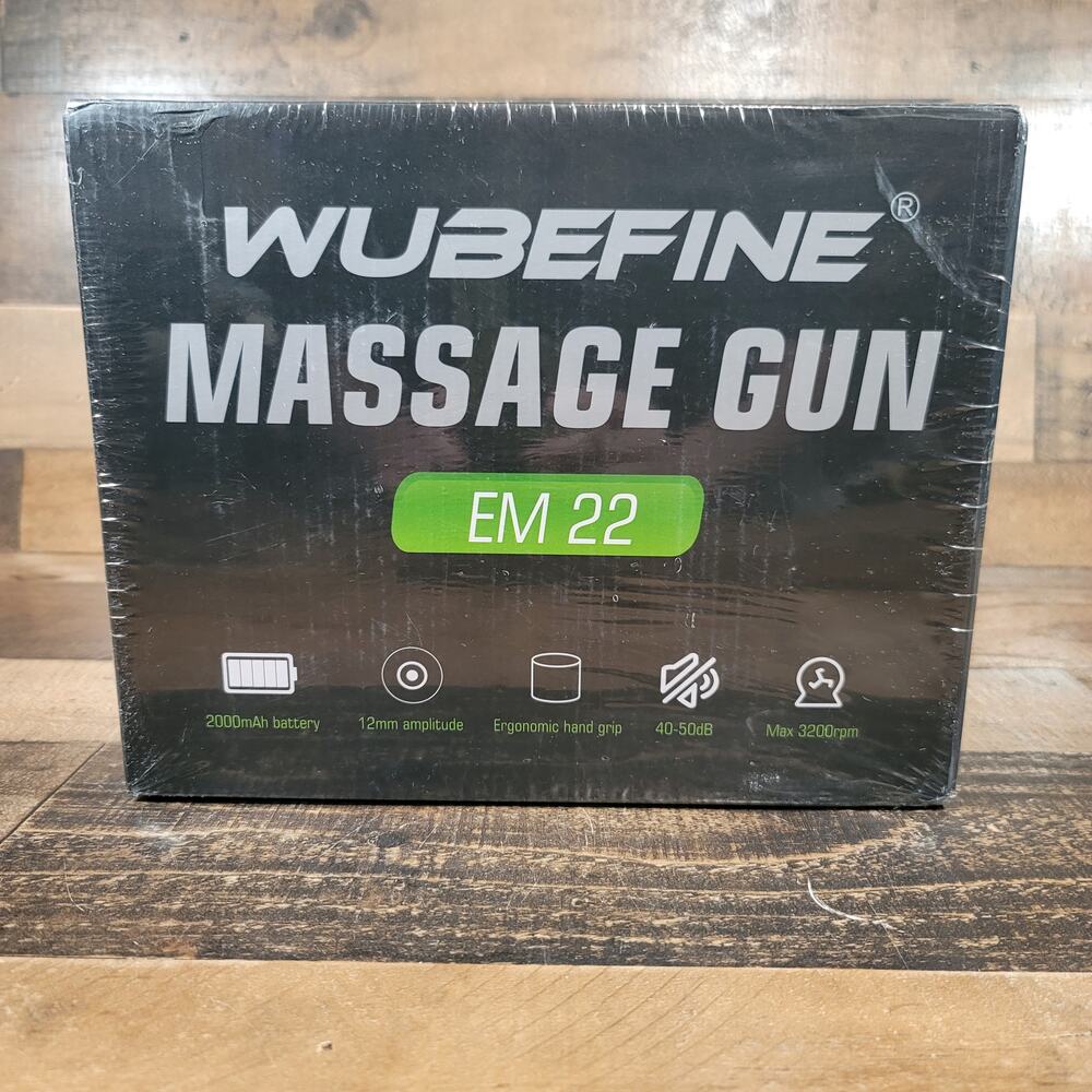 Wubefine EM-22 Massage Gun - Deep Tissue Percussion - 3200 RPM